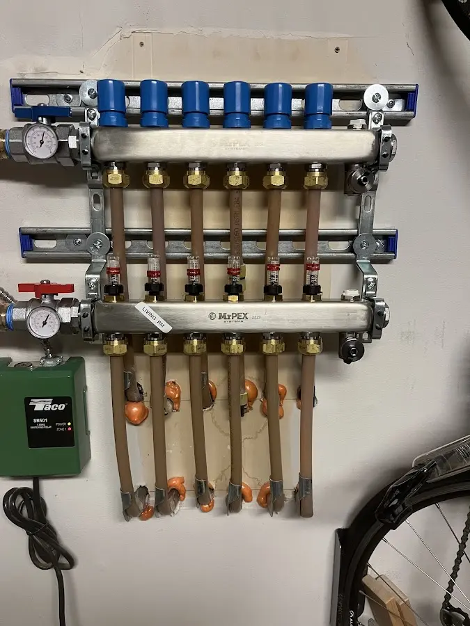 Plumber performing Gas Leak Detection at a residential property in Spring Valley